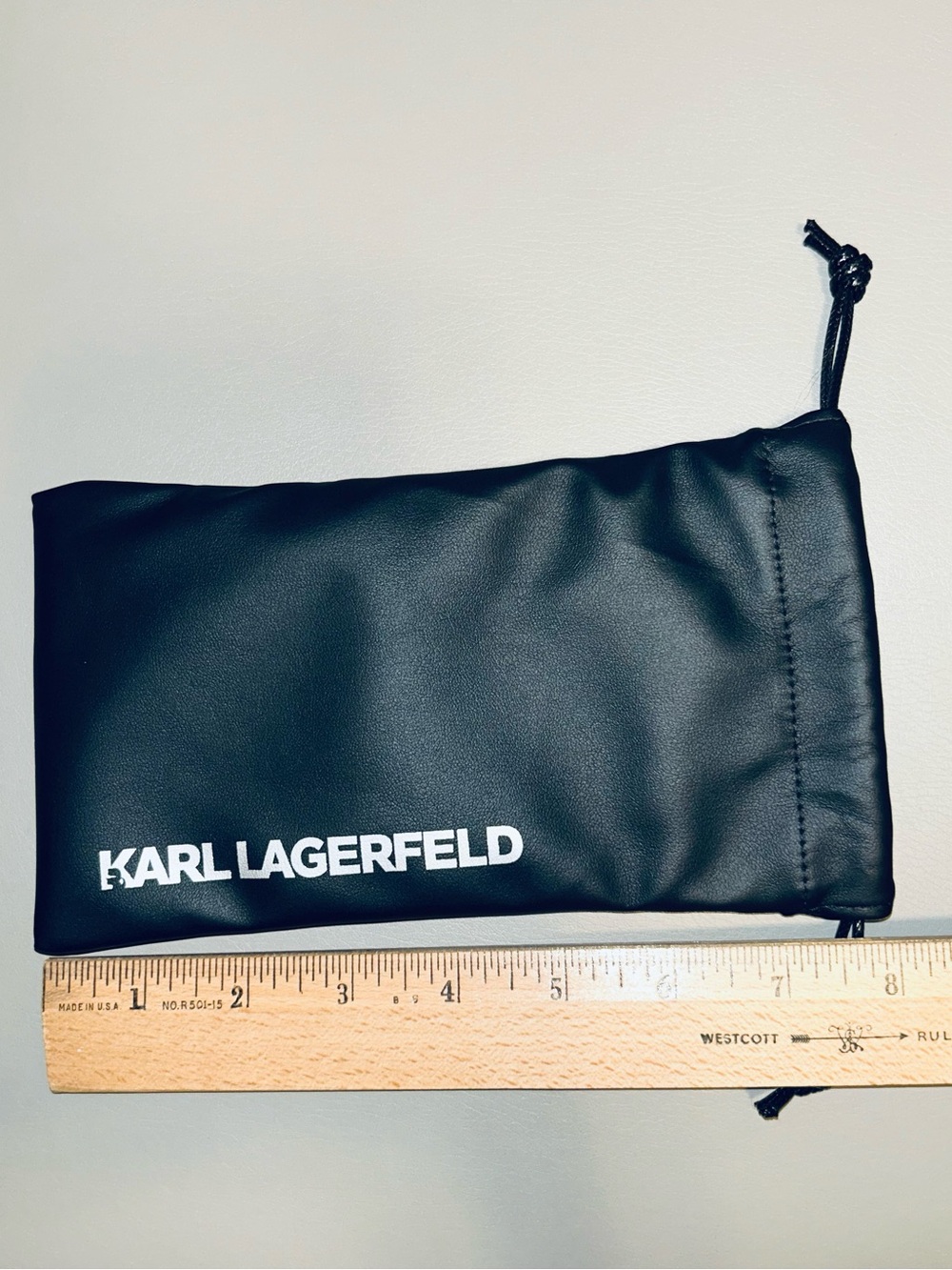 Karl Lagerfeld black eyeglass soft case pouch